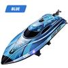 High-speed Remote Control Boat with Waterproof Illuminated 25KM/H RC Speedboat Outdoor Water Electric Toys for Children Kid Gift