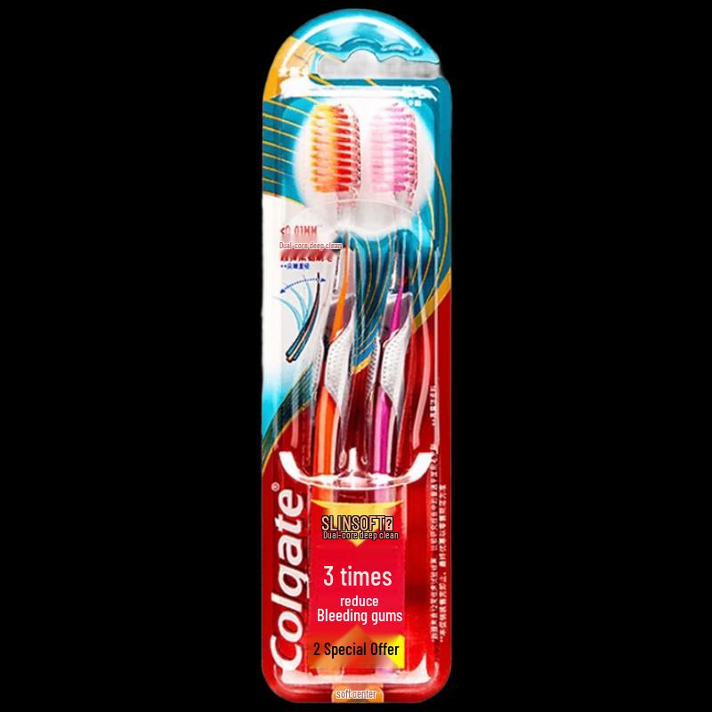 Colgate Slim Soft Dual Core Deep Clean Toothbrush 3-Pack