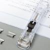 Portable Binder Clip Stapler No Hole Punching Metal Clip Stapler Reusable Office Document Binder Dispenser for Office And Home Use
