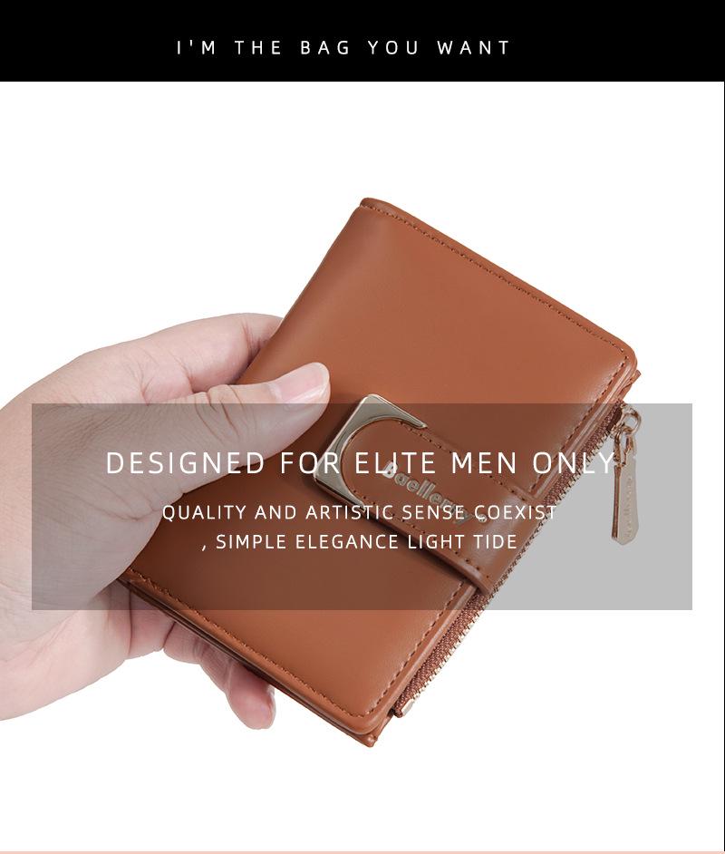 Women's Compact Multi-Card Wallet: Exquisite Short Section Buckle Coin Purse and Mini Card Holder