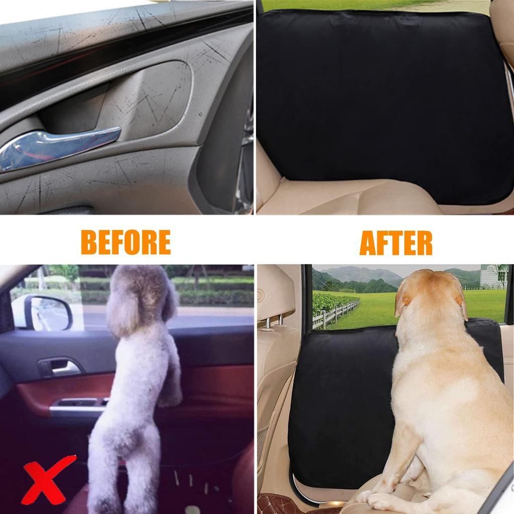Dog Car Door Protector  Pet Car Door Cover  Scratch Vehicle Door Protector Guard for Car Doors Dogs Claws