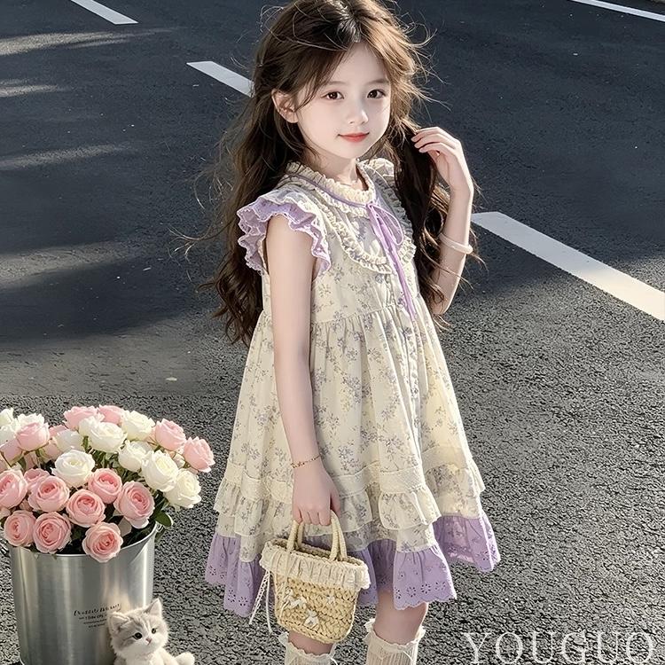 Girls' Floral Summer Dress