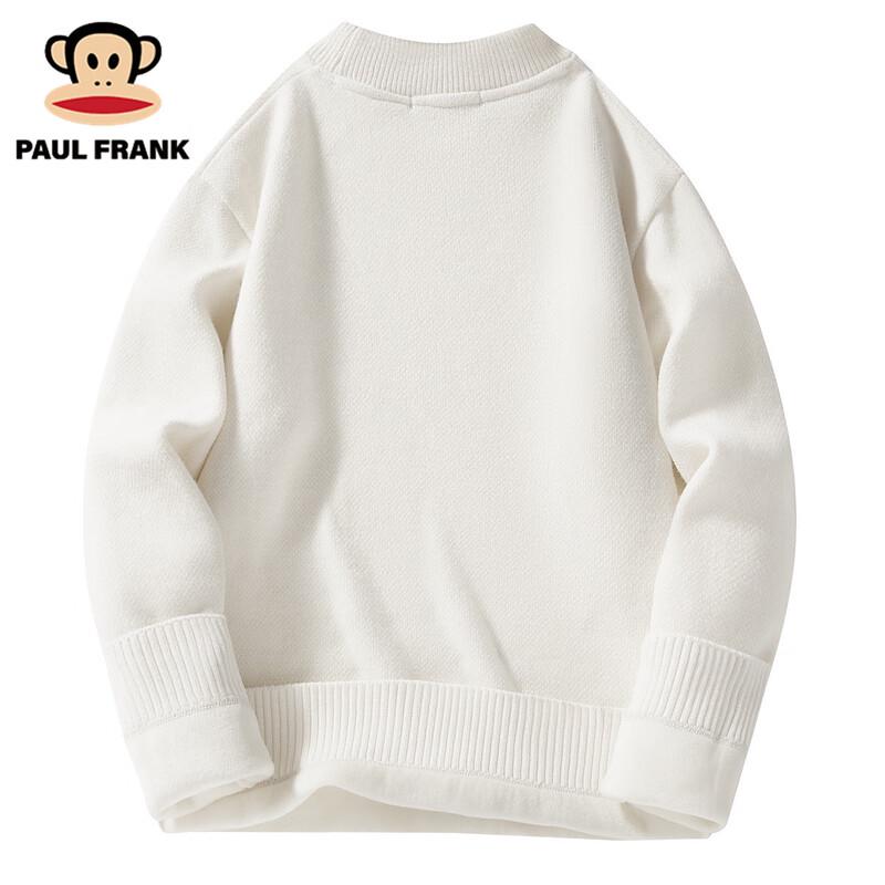 Paul Frank Men's Plush Lined Heavyweight Winter Round Neck Sweater