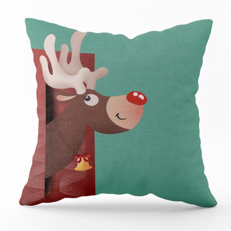 

Европейский и американский Новый год Рождественская печать наволочка для дома гостиная украшение дивана наволочка 40X40CM