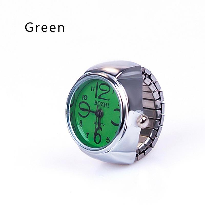 Ring Watches Unisex Lady Girl Steel Round Elastic Quartz Finger Ring Watches Couple Accessories