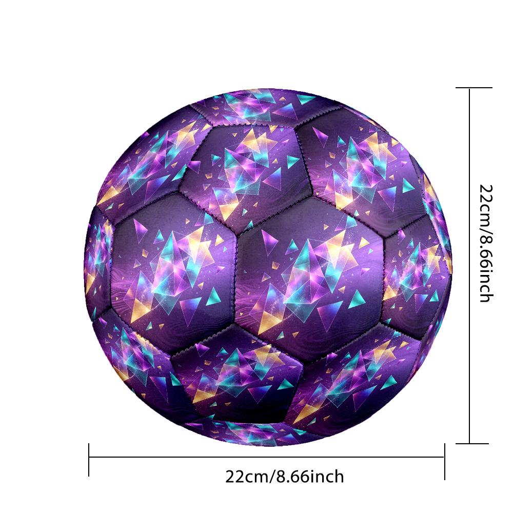 1pc Geometric Dreamscape Size 5 Soccer Ball Professional Match Training Football Indoor &Outdoor Sports Ball Lightweight Durable C6523
