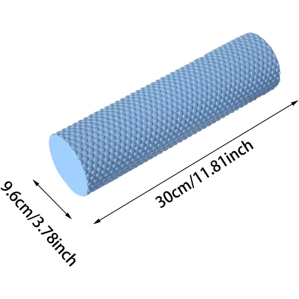12 Inch EVA Soft Dot Foam Roller for Muscle Therapy, Yoga and Balance Exercises, High-Density Massage Roller, Foam Roller
