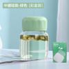 High Value Glass Chubby Cup Sealed Graduated Cup High Temperature Resistant Coffee Soy Milk Milk Cup Plus Cup