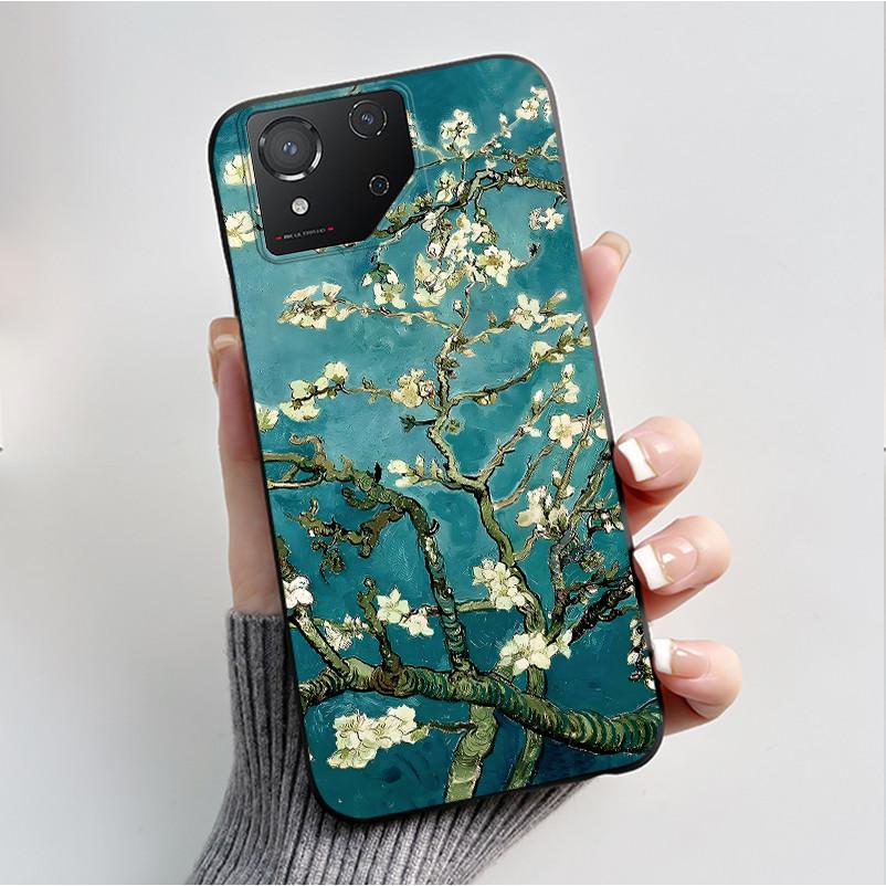 

For Asus ROG 8 Case For ROG Phone 8 Pro Fashion Butterfly Flowers Pattern Bumper Soft Black Silicone Cover For ROG8 ROG8Pro Case Asus ROG Phone 8 Pro