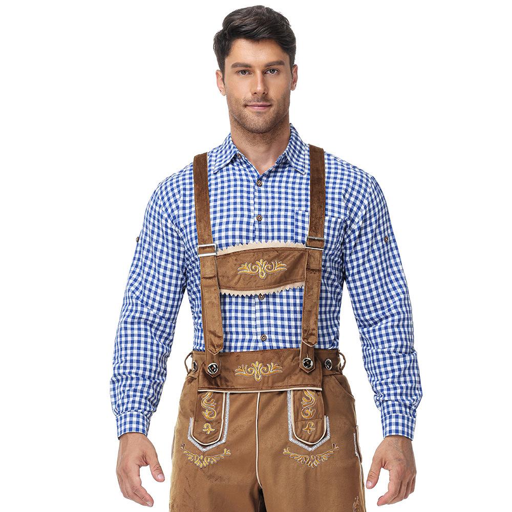 Traditional German Oktoberfest Men's Beer Festival Lederhosen