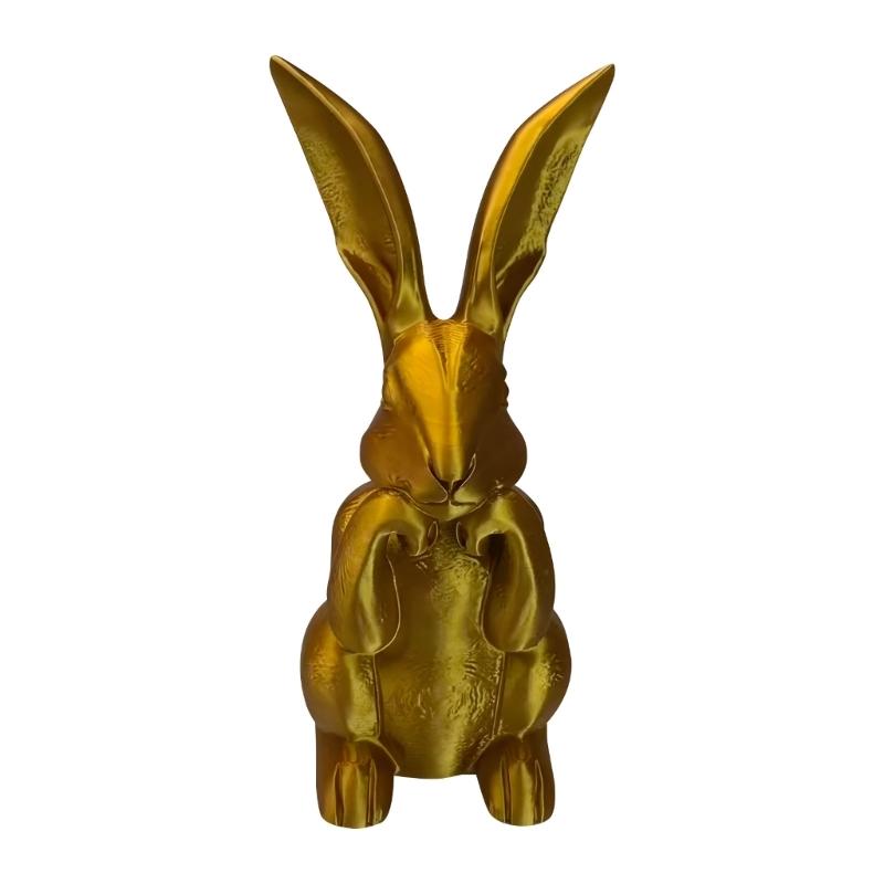 

Handmade golden Rabbit Figure Unique Display Item For Living Area Or Bedroom Enhancement