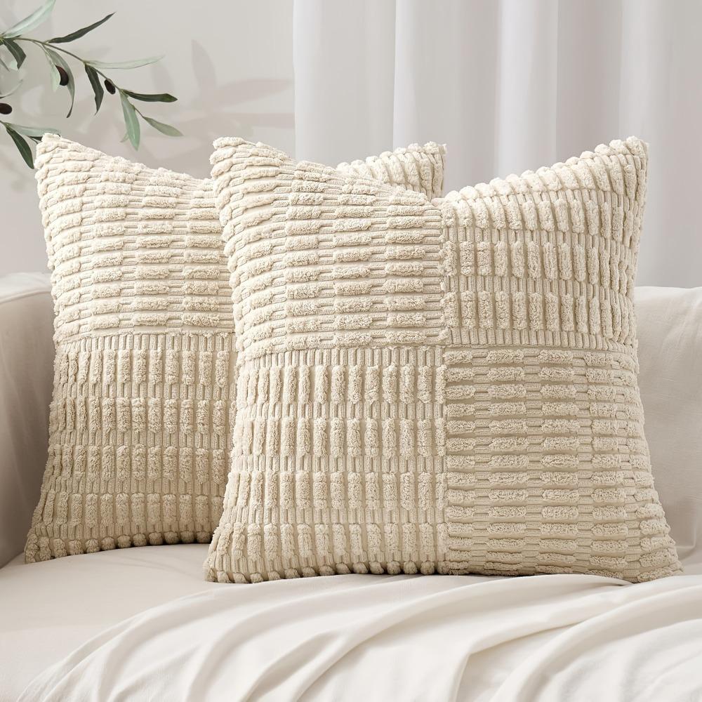 Super Soft Corduroy Pillow Cover Textured Wear Resistant Throw Pillow Covers Thickened Skin-friendly Pillowslip Home Decor