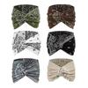 6Pcs Headband Paisley Pattern Wide Brim Twist Design Stretchy Headband Soft Fabric Breathable Hairband Daily Wear