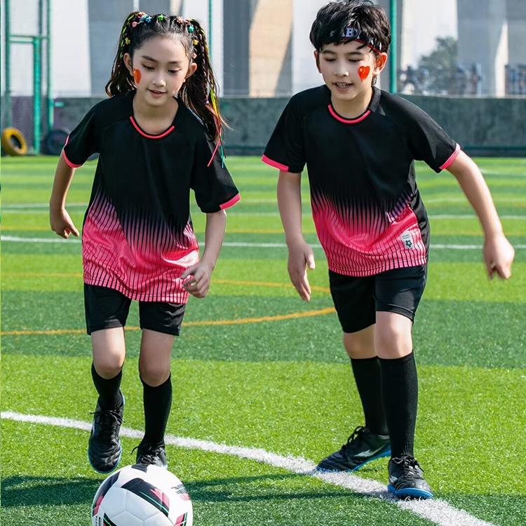 Football Suit Competition Children Adult Kindergarten Group Printing Sportswear Men'S Training Suit Summer Short Sleeves