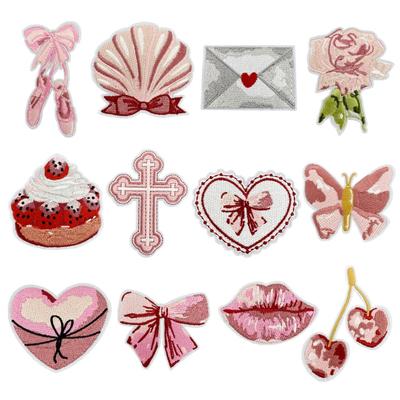 Love Bow Clothing Accessories Decorative Embroidery Cloth Sticker Accessories Patch Sticker Sweet Brooch Bag Sticker