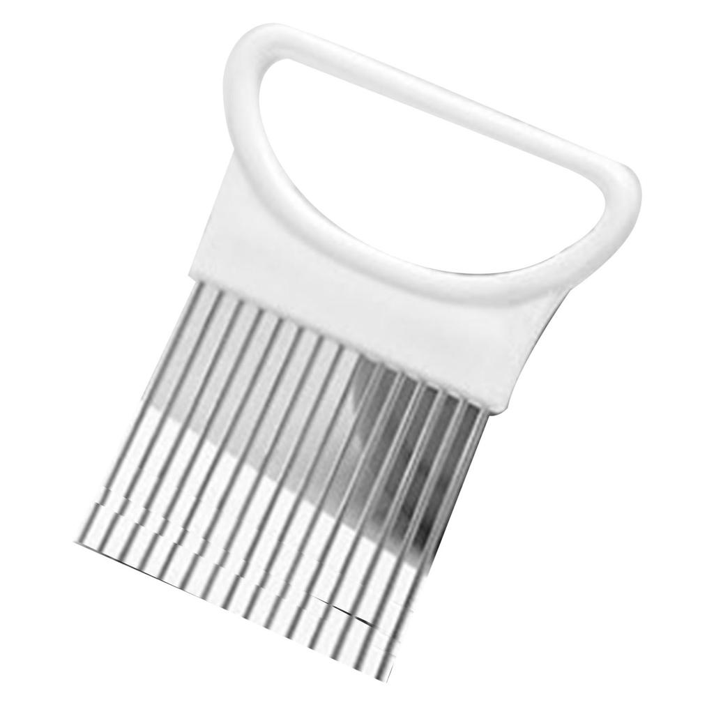 Stainless Steel Onion Holder Onion Cutter Assistant Stainless Steel Kitchen Gadgets for Slicing Meat Floss Fruits
