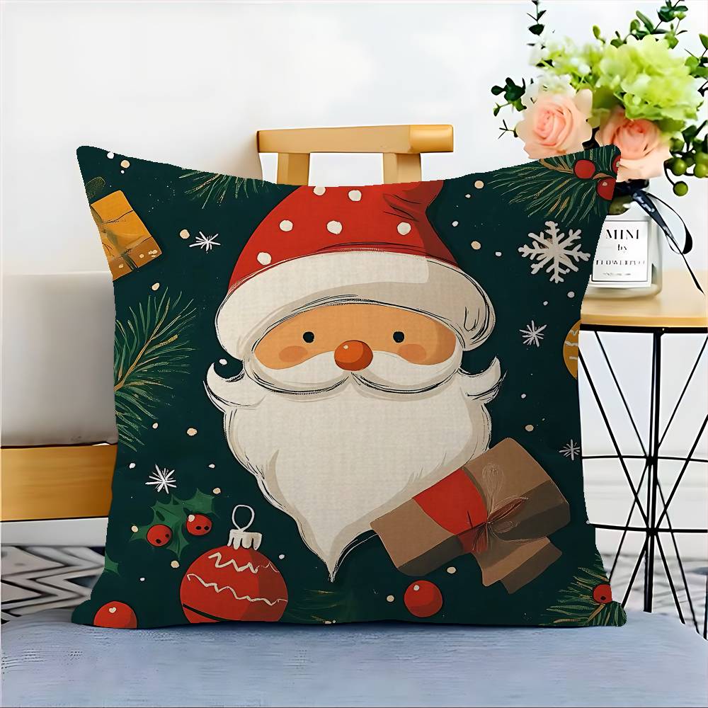Cuscino di Natale Regalo Decorazione Casa Ufficio Camera da Letto Divano Auto Copricuscino Custodia 45x45