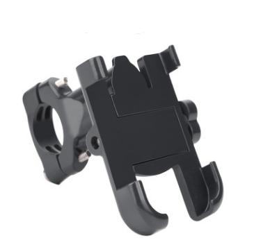 Aluminum Alloy Waterproof Mobile Phone Holder Bike & Motorcycle Handlebar Mount Compatible with iPhone for Outdoor Usage