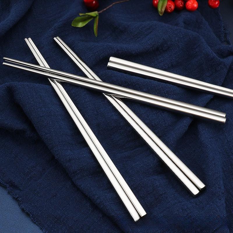 Ru Han Square 304 Stainless Steel Chopsticks