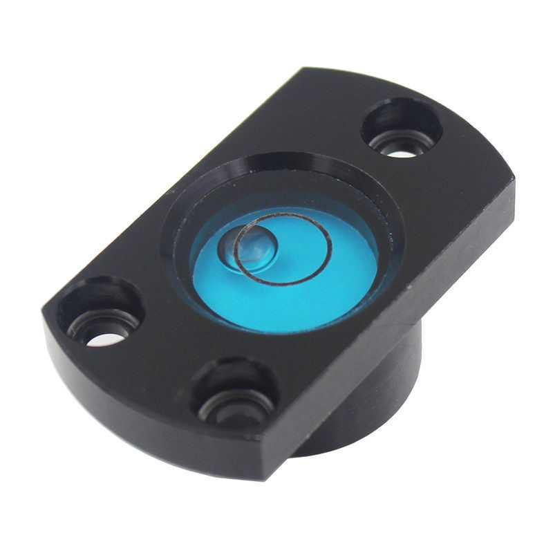 Special Shaped Top Flange Mini Metal Spirit Level with Mounting Holes синий