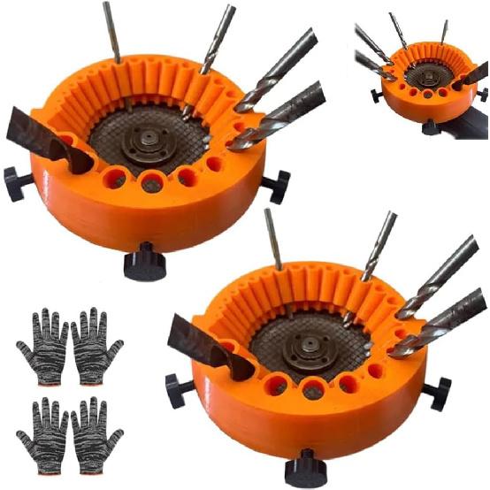 Handheld Drill Bit Sharpener for All Bits, Power Drill Bit Grinding Attachment Sharpening Jig for 125 mm Grinder, Old Drill Bit Grinder Giant Blade