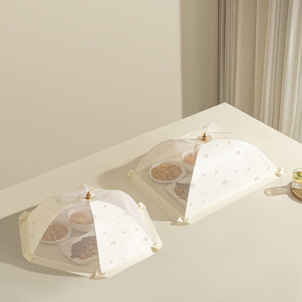 Foldable Food Net Umbrella Shape Dish Tent Anti Mosquito Mesh Food Cover  Kitchen