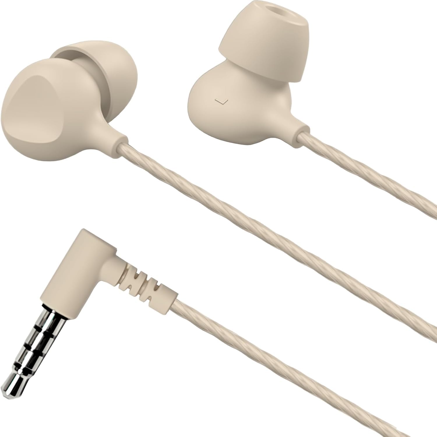 

Sleep Earphones, In-Ear Type, Excellent Sound Quality, Ultra-Lightweight, Compact, and Comfortable, Blocks External Noise, Flexible, Compatible with