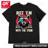 Rizz Em with The Tism Retro Vintage Raccoon TShirt Cotton Graphic Tees Unisex T Shirt Aesthetic Clothing T Shirts for Unisex