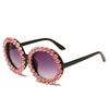 European and American brands retro exaggerated sunglasses sunglasses women tide diamond rihanna metal wind