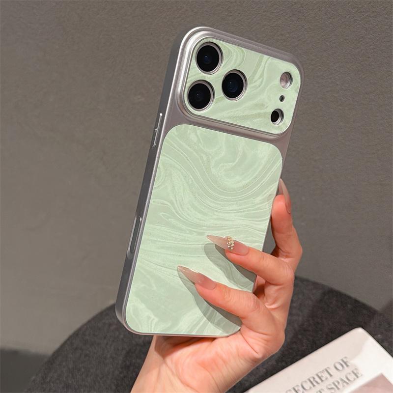 Fashion Velvet Matte Ripple Texture Gradient Phone Case For Apple iPhone 17 16 15 14 Plus 13 12 11 Pro Max Shockproof Soft Cover