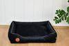 Cezar Sofa Black Velvet - 80Cm X 70Cm