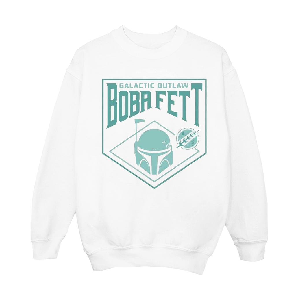Star Wars Mens The Book Of Boba Fett Galactic Helm Chest Sweatshirt