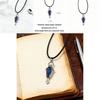 Lantern Decorative Necklace With Leather Cord For Dark Style Fashion Accessory