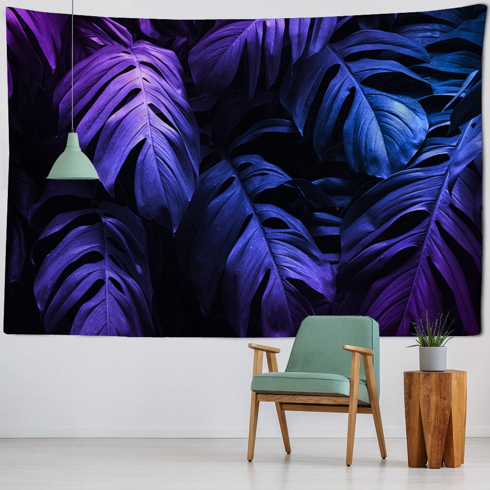 Tropical Plant Leaf Tapestry, Hippie Animal Bird, Wall Art Blanket, Living Room and Bedroom Decoration, Hanging Home Decoration