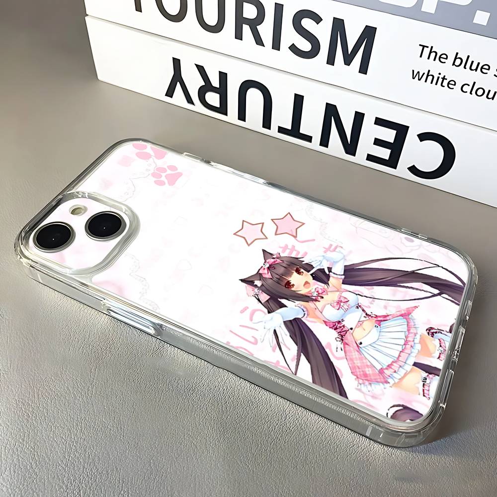 

Game N-Nekopara Phone Case For iPhone 16,15,14,13,12,11 Pro,Max,Plus,X,XS,XR,SE,Mini Transparent Silicone Soft iPhone12mini