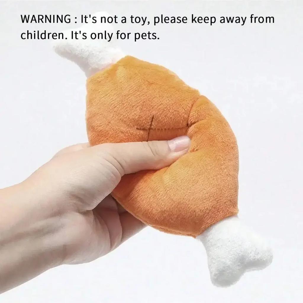 Jucărie Scârțâitoare pentru Câini Picioare de Pui Formă de Os Jucărie de Pluș pentru Câini de Companie pentru Câini Mici Mijlocii Mari și Pisici juguetes para perros