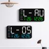 New Frameless Electronic Clock Multi Function Dual Purpose Clock Digital Clock Display Living Room Wall Clock