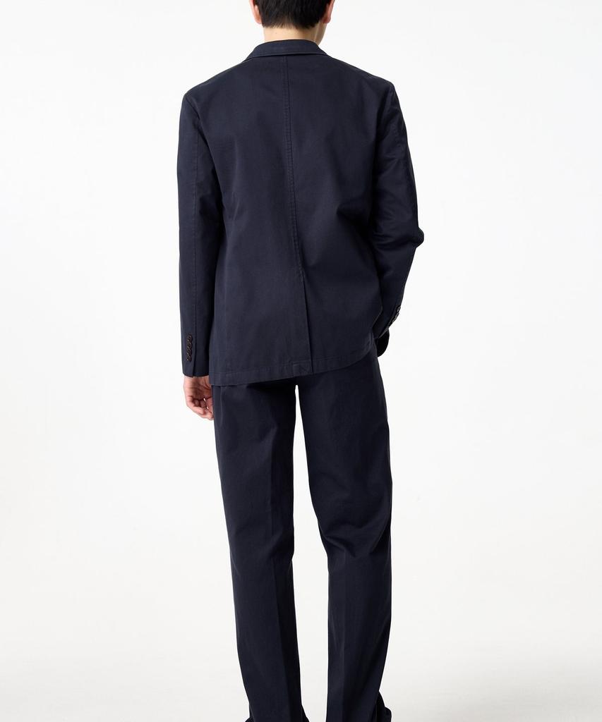Man On The Boon Washed Cotton Chino Single Jacket _Navy 4715102004