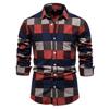 Autumn New Men's Basic All-matching Shirt Fashion Striped Long Sleeve