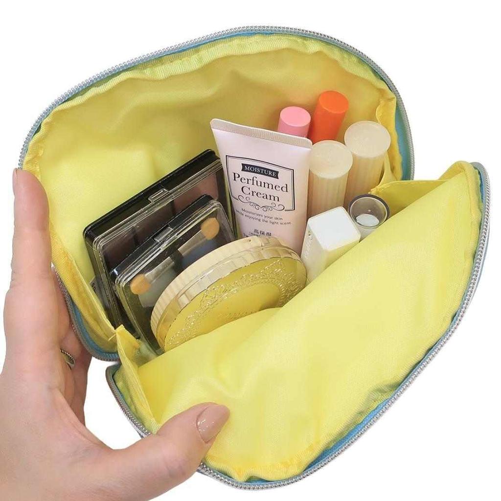 Marimo Craft Disney Seiji Matsumoto Miscellaneous Goods Series Round Pouch, All-Over Print, Size: Approx. W165 X H110 X D40mm, MSDN-016