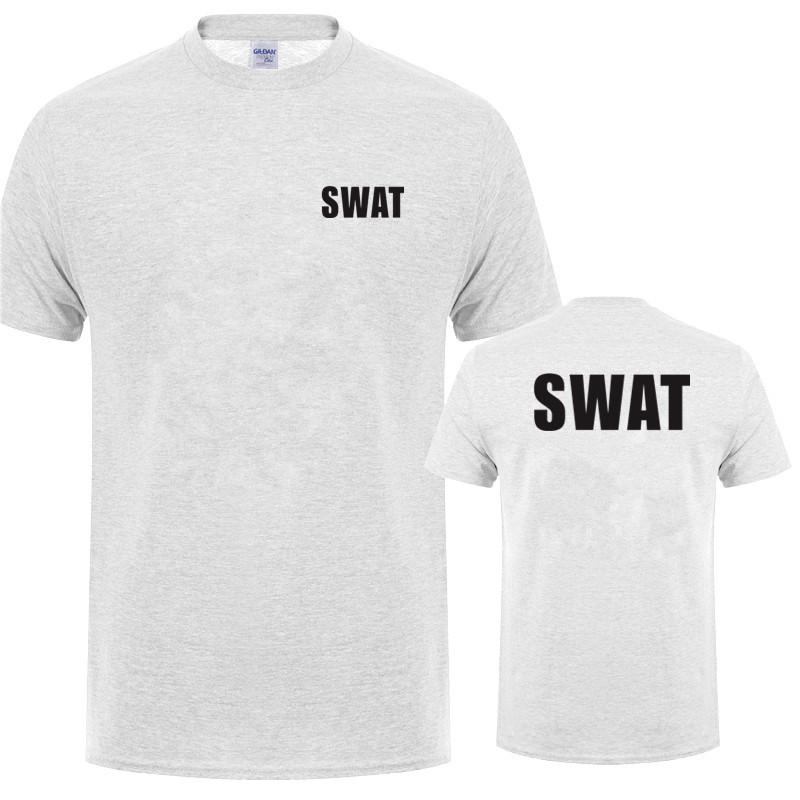 Swat T-Shirt Sommer Neue Kleidung Baumwolle Lässig Kurzarm Unisex T-Shirts Hip Hop Swat T-Shirts Oberteile Ot035