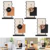 Table Clock Sturdy Housewarming Gift Creative Wood Decorative Modern Table Clock for House Shelf Living Room Office Bedside