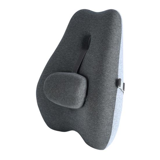 Chair Back Cushion Memory Foam Lumbar Support Cushion with Adjustable Slider Ergonomic Back Support for Office Workers Car Drivers Gamers