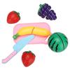 Kids Fruit Cutting Toys Plastic Kitchen Pretend Simulation Fruit Chopping Toy Set for Toddlers