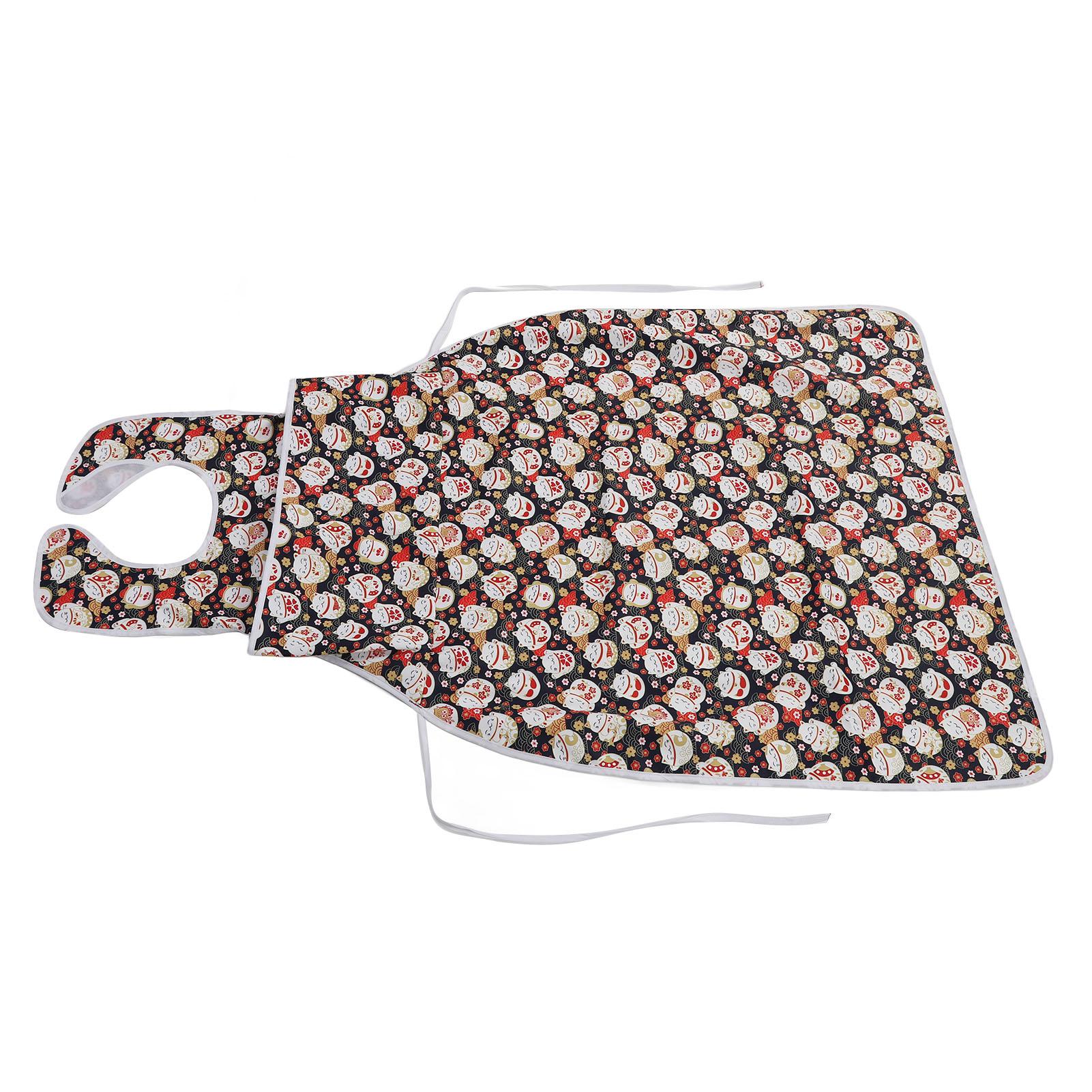 

Adult Long Bib Oversize Widen Reusable Waterproof Cartoon Washable Clothing Protector for Elderly Cat