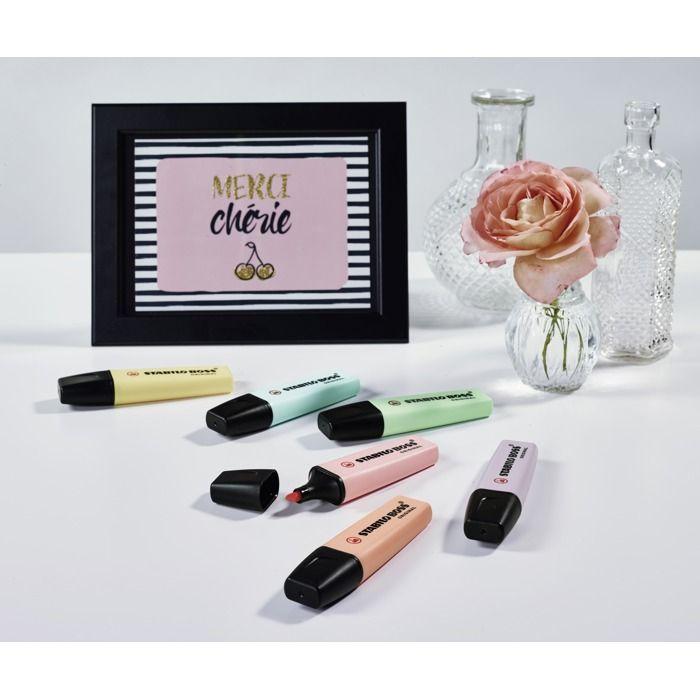 10 Surligneurs - STABILO BOSS ORIGINAL - Pastel - Crème De Jaune