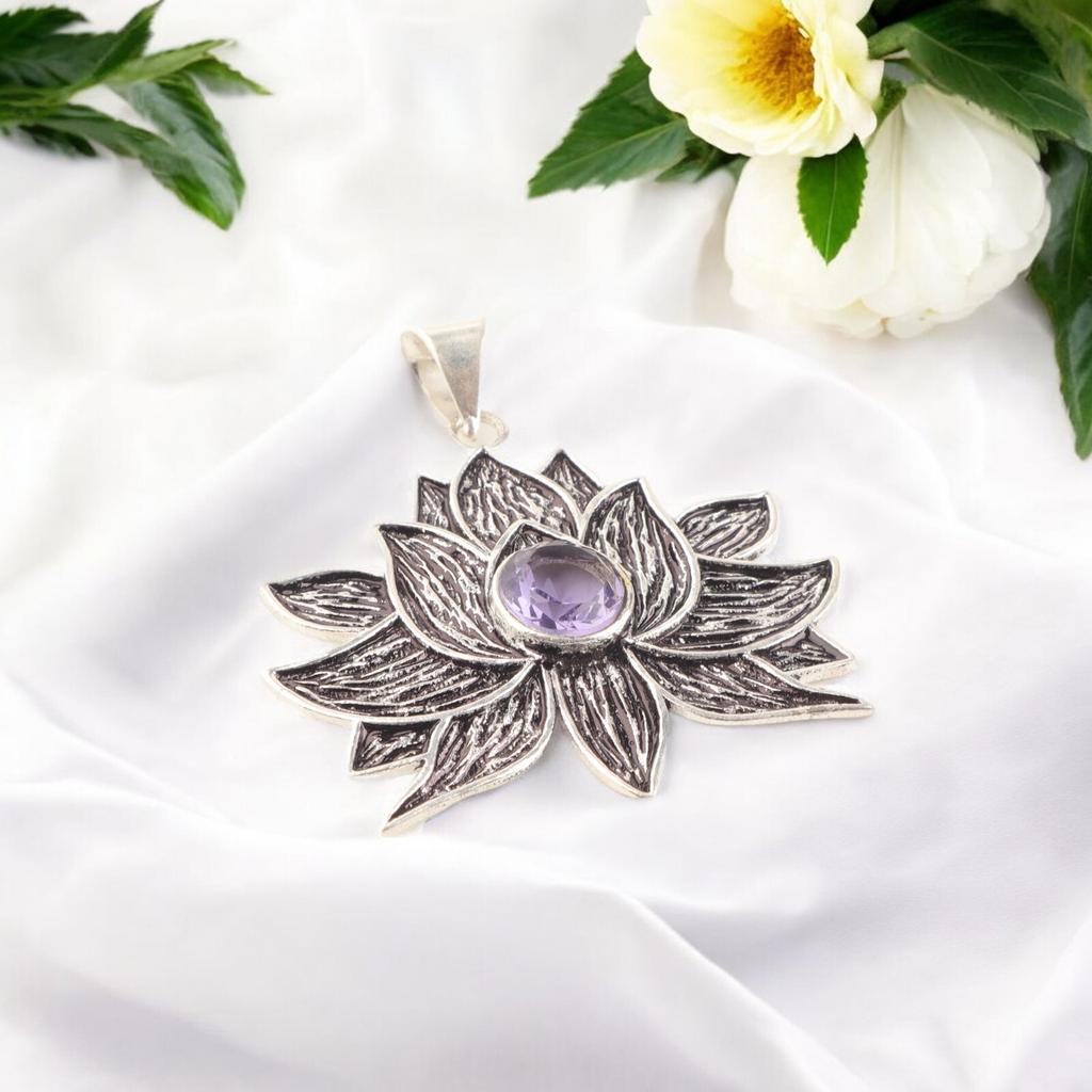 Natural Iolite Gemstone 925 Sterling Silver Handmade Beautiful  Pendant For Gift CP-23-4