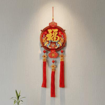 Chinese Style 2026 New Years Decoration Traditional Red Spring Festival Door Decoration Blessing Good Luck