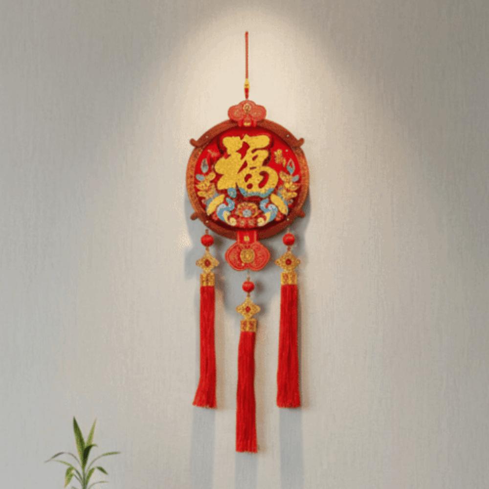 Chinese Style Spring Festival Door Decoration Traditional New Year Hanging Ornaments  Home
