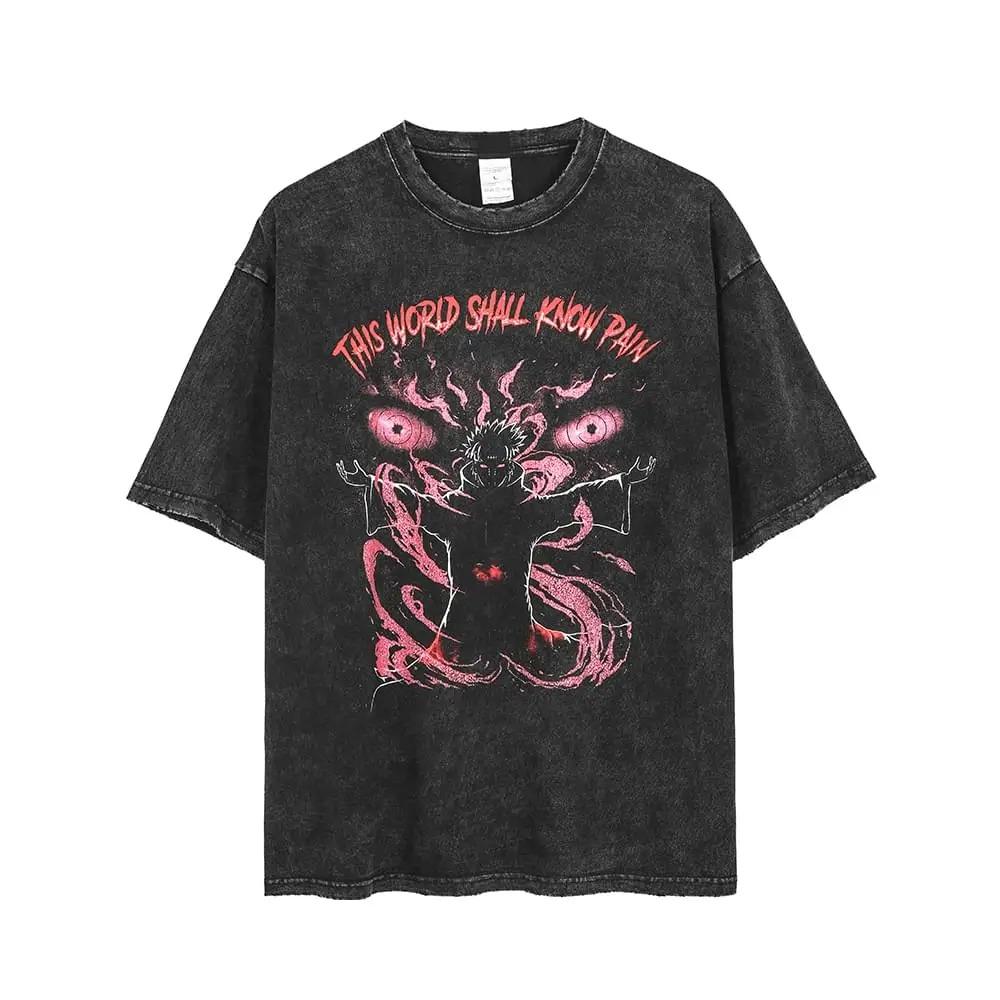 Summer Men Washed Vest Vintage T Shirt Gothic Tshirts Streetwear Punk Sleeveless Vest Top Y2k Short Sleeve Shirt